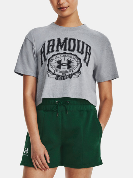 Under Armour UA Collegiate Crest Crop SS Tricou