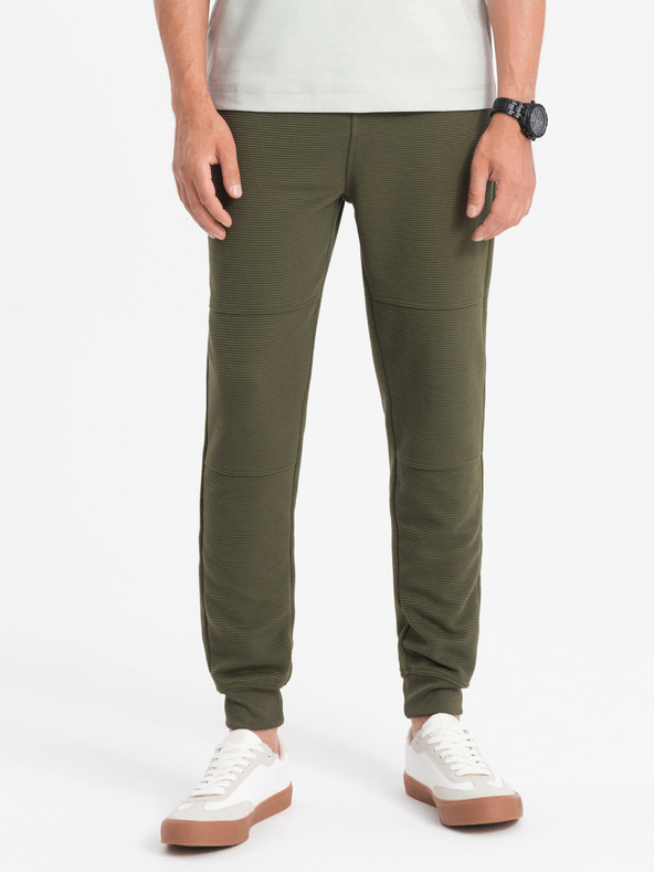 Ombre Clothing Ottoman Pantaloni de trening Verde