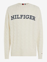 Tommy Hilfiger Cable Monotype Crew Neck Pulover