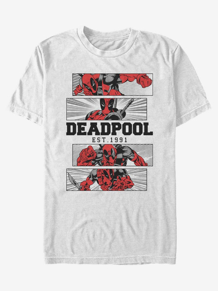 ZOOT.Fan Marvel Deadpool 4 Panel 2 Tone Tricou