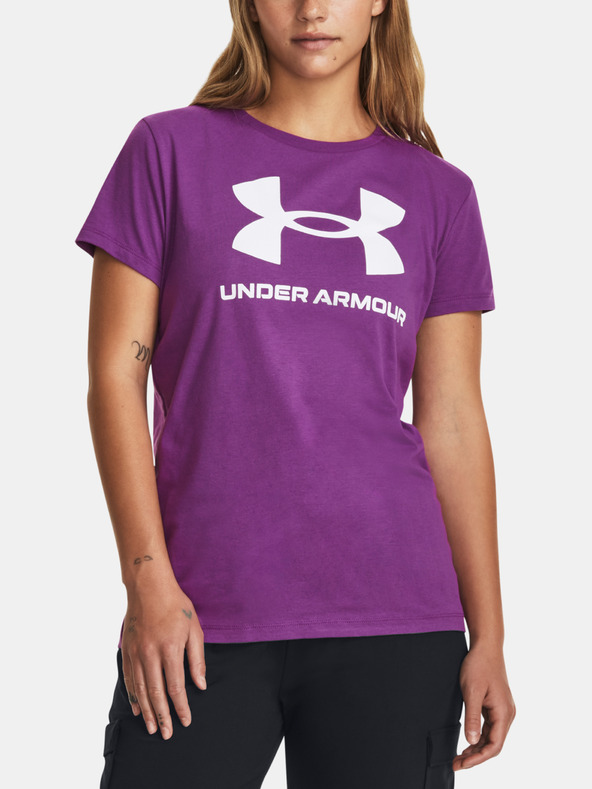 Under Armour UA W Sportstyle Logo SS Tricou Violet