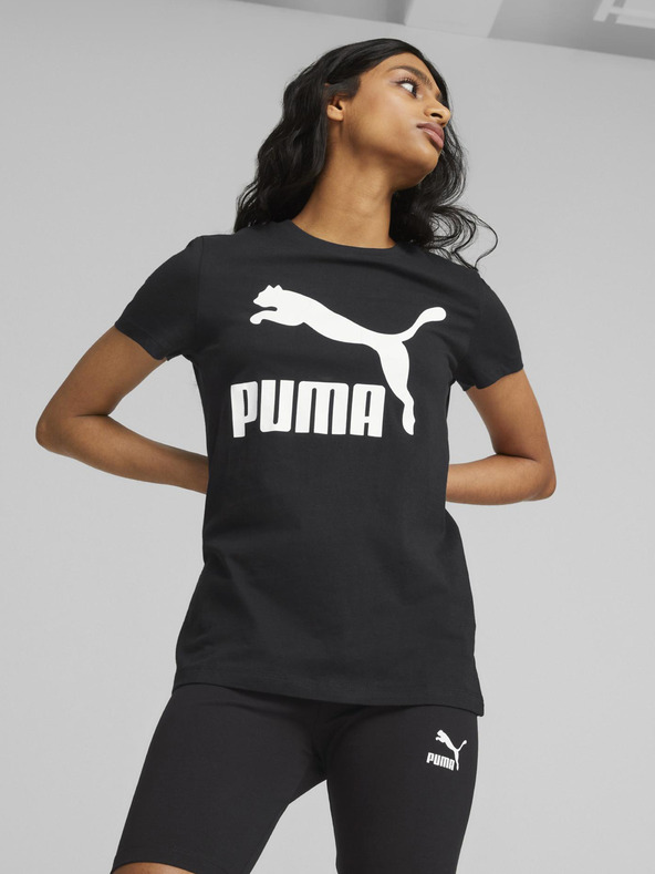 Puma Classics Logo Tricou Negru