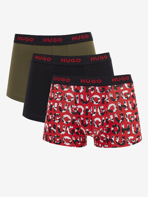 HUGO Triplet Design Boxeri, 3 bucăți
