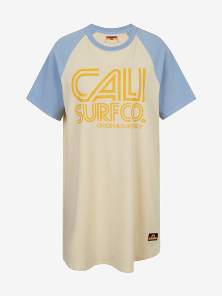 SuperDry Cali Surf Raglan Tshirt Dress Rochie