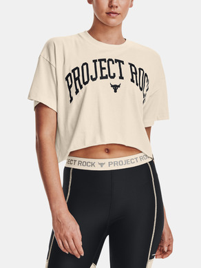 Under Armour UA Project Rock SS Crop Tricou