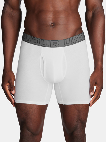 Under Armour UA Performance Cotton 6in Boxeri, 3 bucăți