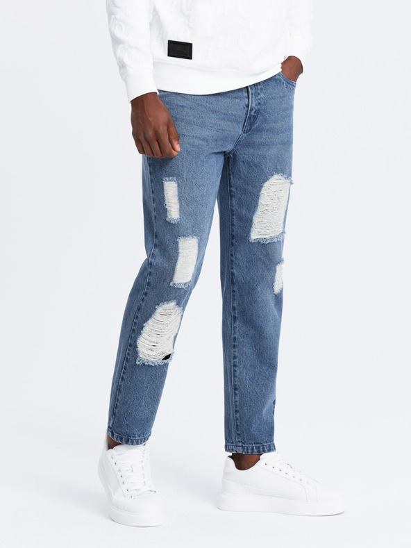 Ombre Clothing Jeans Albastru
