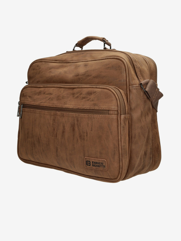Enrico Benetti Rotterdam 15 Notebook Bag 20 l Genţi de umăr Maro