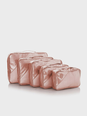 Heys Metallic Packing Cube 5pc Genți pentru cosmetică