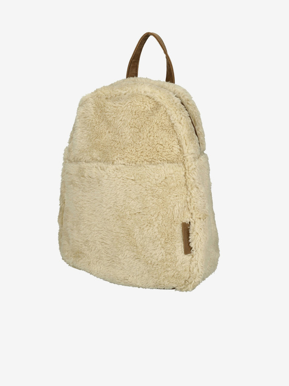 Enrico Benetti Teddy Backpack Off-White Rucsac Alb