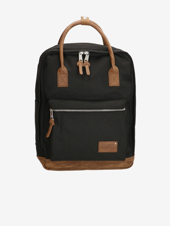 Enrico Benetti Santiago Notebook 17 l Black Rucsac Negru