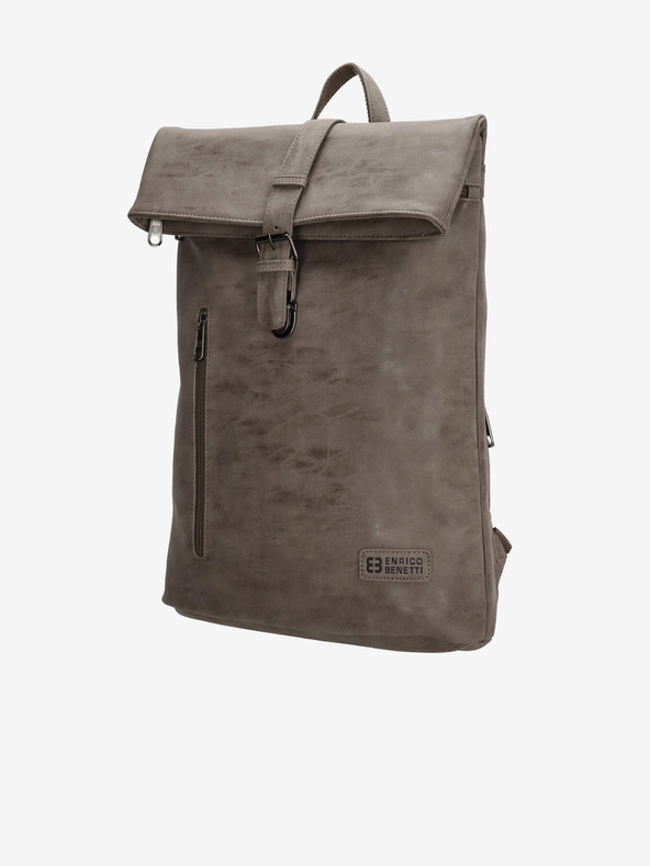 Enrico Benetti Rotterdam 15 Notebook 15 l Medium Taupe Rucsac Gri