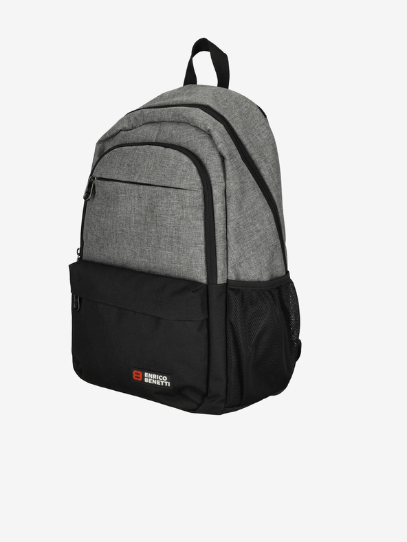 Enrico Benetti Hamburg Notebook 23 l Light Grey Rucsac Gri