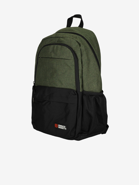 Enrico Benetti Hamburg Notebook 23 l Olive Rucsac Verde