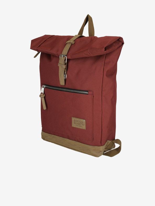 Enrico Benetti Santiago 15 Notebook Bordeaux Rucsac Roșu