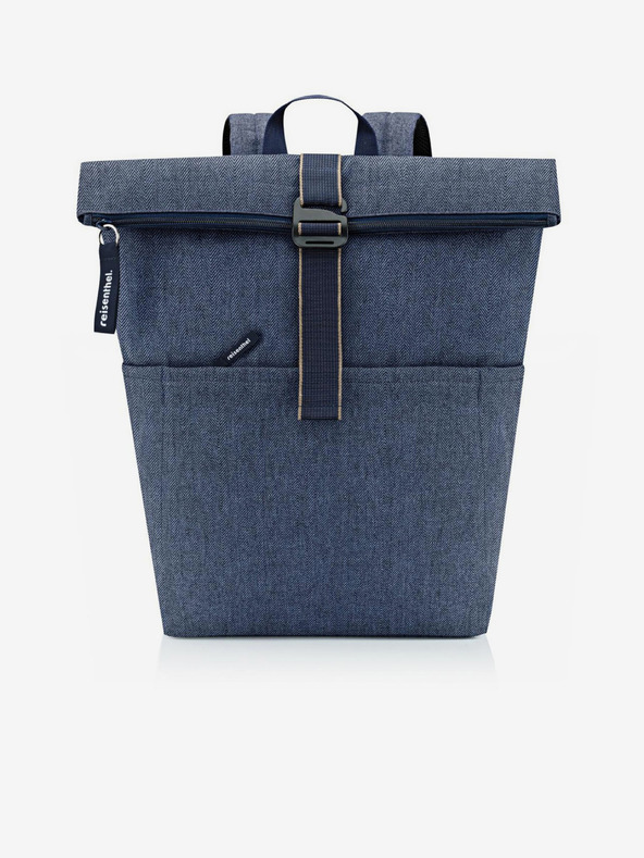 Reisenthel Rolltop Herringbone Dark Blue Rucsac Albastru