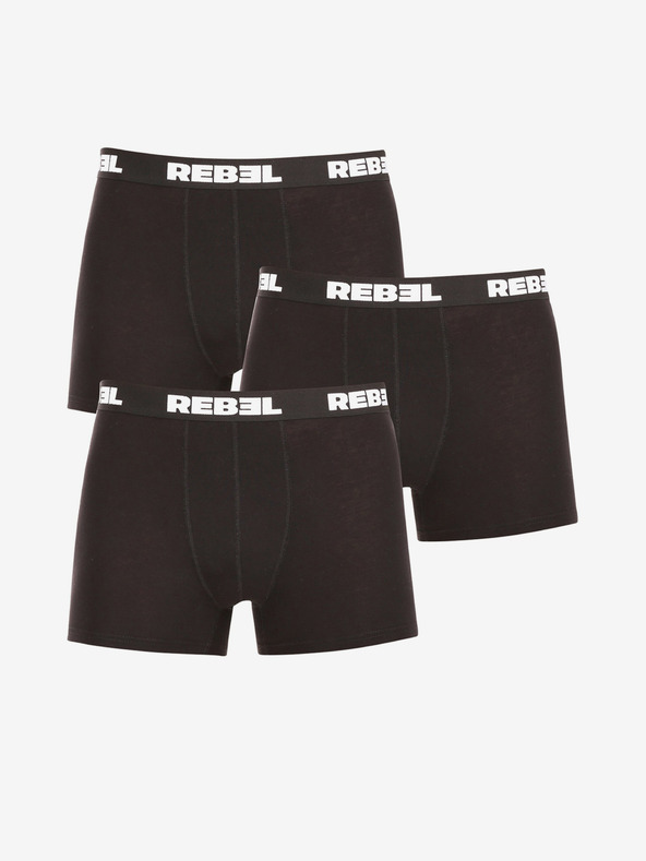 Nedeto Rebel Boxeri, 3 bucăți Negru