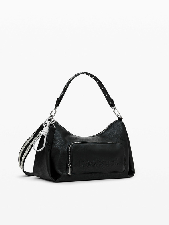 Desigual Half Logo Mayari Maxi Genți Negru