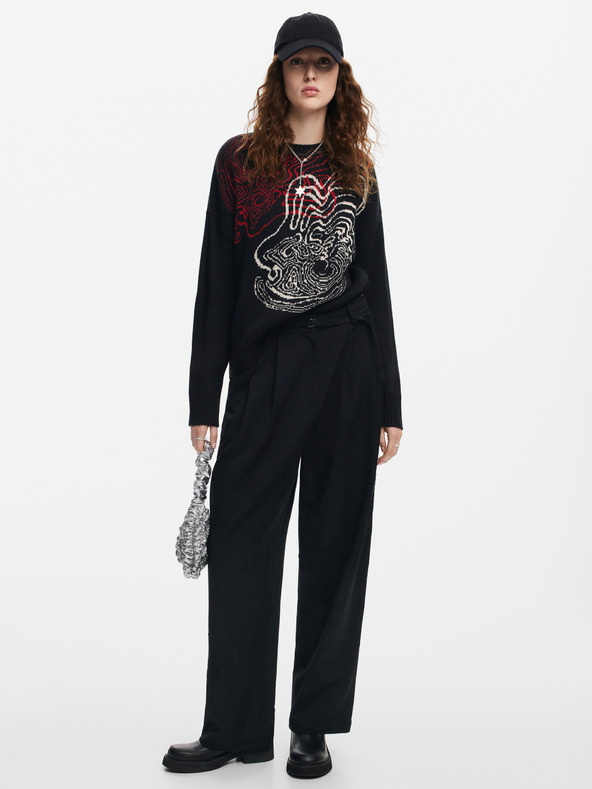 Desigual Toulouse Lacroix Pulover Negru