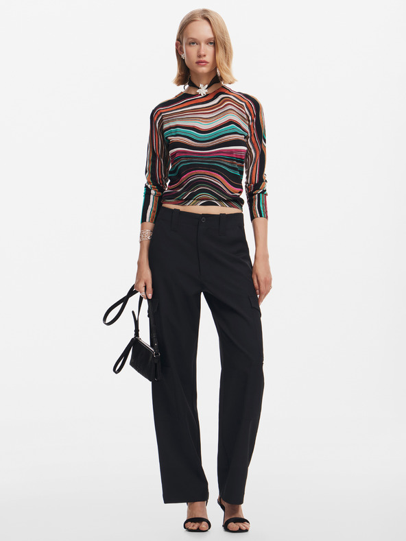 Desigual Liverpool Pulover Portocaliu
