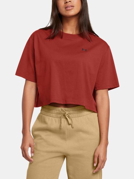 Under Armour UA W Boxy Crop Logo SS Tricou