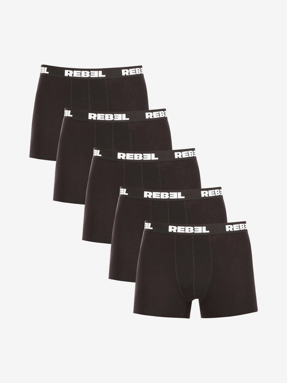 Nedeto Rebel Boxeri 5 buc Negru