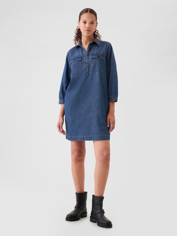 GAP UltraSoft Utility Rochie Albastru