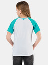 Sam 73 Tricou verde și alb pentru fete cu imprimeu SAM 73