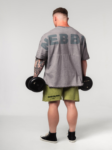 Nebbia Tricou supradimensionat decolorat NO SHORTCUTS 369