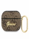 Guess 4G Script PC/PU Airpods Pro Brown Carcasă