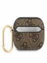 Guess 4G Script PC/PU Airpods Pro Brown Carcasă