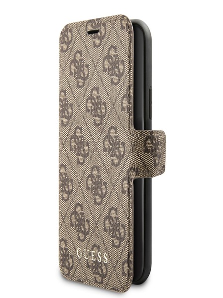 Guess 4G Book iPhone 11 Brown Carcasă