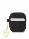 Guess 4G Charm Silikonové AirPods 3 Black Carcasă