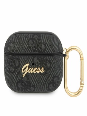 Guess 4G Script PC/PU AirPods Pro Black Carcasă