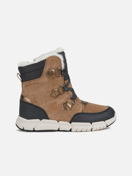 Geox Botine maro deschis pentru fete Geox Flexyper AB