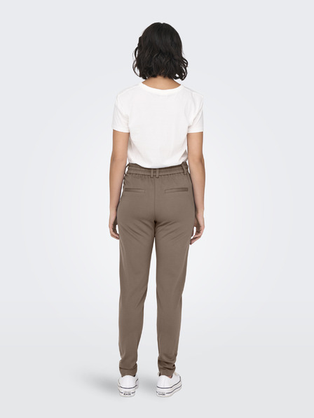 ONLY Pantaloni maro pentru femei ONLY Poptrash