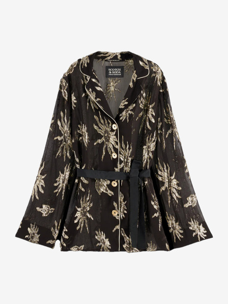 Scotch & Soda Jachetă cu model negru pentru femei Scotch & Soda