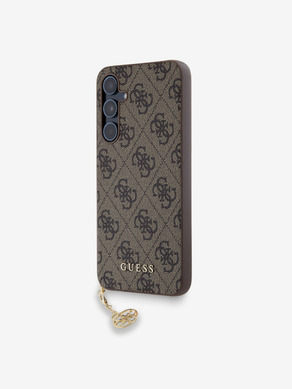 Guess 4G Charm Zadní Kryt pro Samsung Galaxy A55 Brown Carcasa de telefon