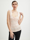 Guess Top satinat roz deschis pentru femei Guess Susan
