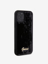 Guess Sequin Script Logo Zadní Kryt pro iPhone 12/12 Pro Black Carcasa de telefon