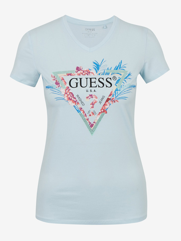 Guess Tricou Albastru