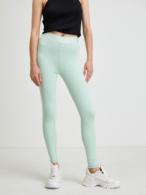 Guess Leggings Guess Aileen de culoare mentă, pentru femei