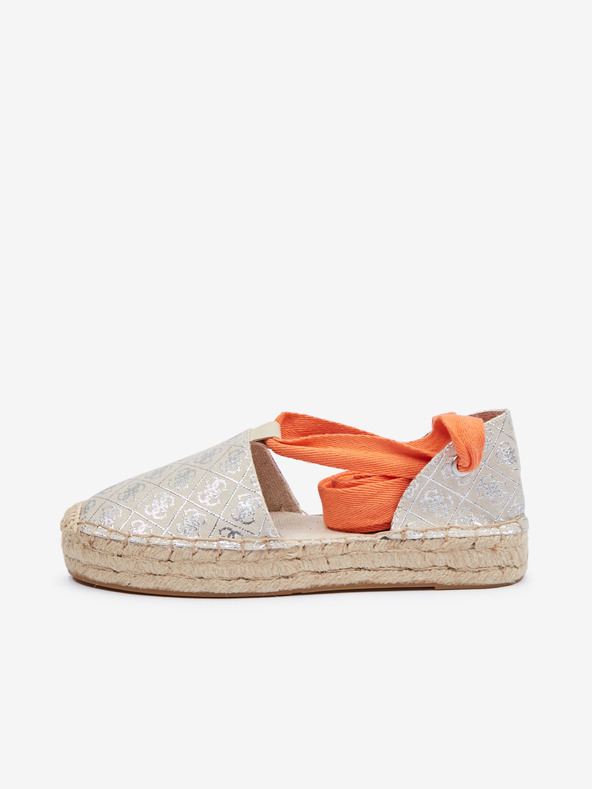 Guess Jalene 3 Espadrile Argintiu
