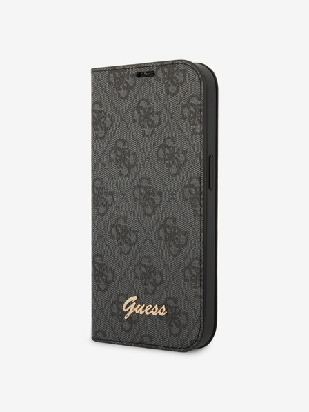 Guess PC/TPU 4G Metal Camera Outline Book iPhone 14 Pro Black Carcasă