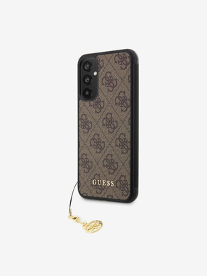 Guess 4G Charm Zadní Kryt pro Samsung Galaxy A34 5G Brown Carcasa de telefon