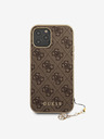 Guess 4G Charm Zadní Kryt pro iPhone 12 Pro Max 6.7 Brown Carcasa de telefon