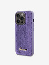 Guess Sequin Script Logo Zadní Kryt pro iPhone 14 Pro Purple Carcasa de telefon