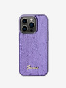 Guess Sequin Script Logo Zadní Kryt pro iPhone 14 Pro Purple Carcasa de telefon