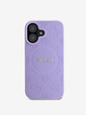 Guess Saffiano Peony Stamp MagSafe Phone 16 Purple Carcasa de telefon