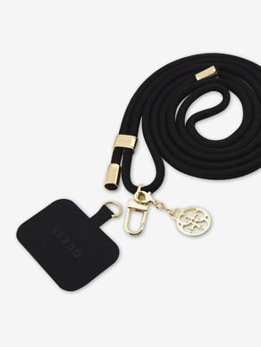 Guess Crossbody Cord 4G Charm Gold/Black Carcasa de telefon